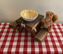 Load image into Gallery viewer, Classic Squirrel Picnic Table Gift Bundle! (Classic Squirrel Picnic Table + Squirrel Snack Sack + Greeting Card) - - (TREE/POST INSTALLATION)