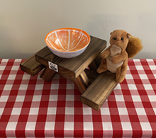 Load image into Gallery viewer, Classic Squirrel Picnic Table Gift Bundle! (Classic Squirrel Picnic Table + Squirrel Snack Sack + Greeting Card) - - (TREE/POST INSTALLATION)
