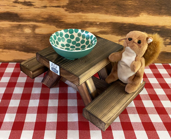 Classic Squirrel Picnic Table - -  (TREE/POST INSTALLATION)